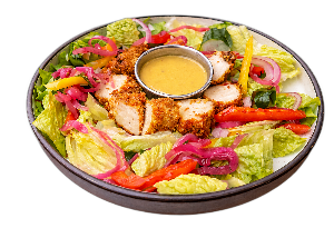 Chicken Tender Salad with Honey Mustard Dressing